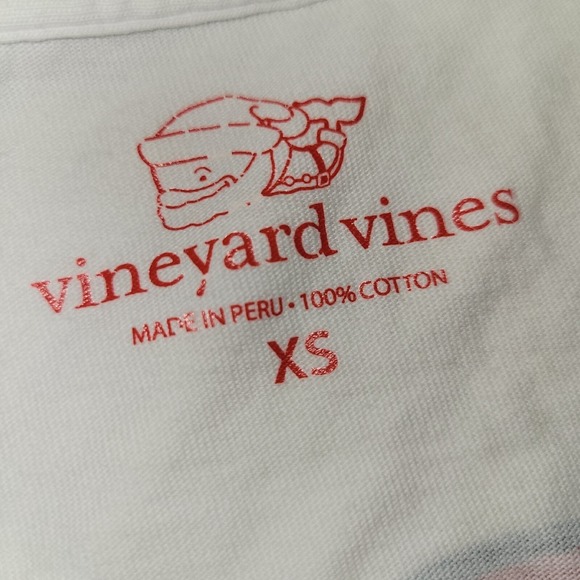 Vineyard Vines Merry Christmas 2017 Long Sleeve Santa Shirt Size XS Extra Small - Picture 3 of 8